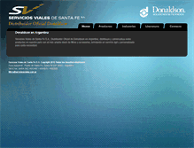 Tablet Screenshot of filtrosdonaldson.com.ar